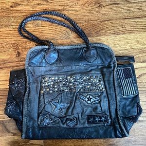 Free People vintage distressed tote bag